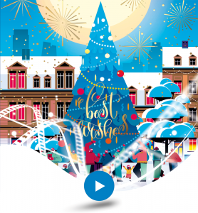 Ecard vidéo retrouvailles autour du sapin de Noël.