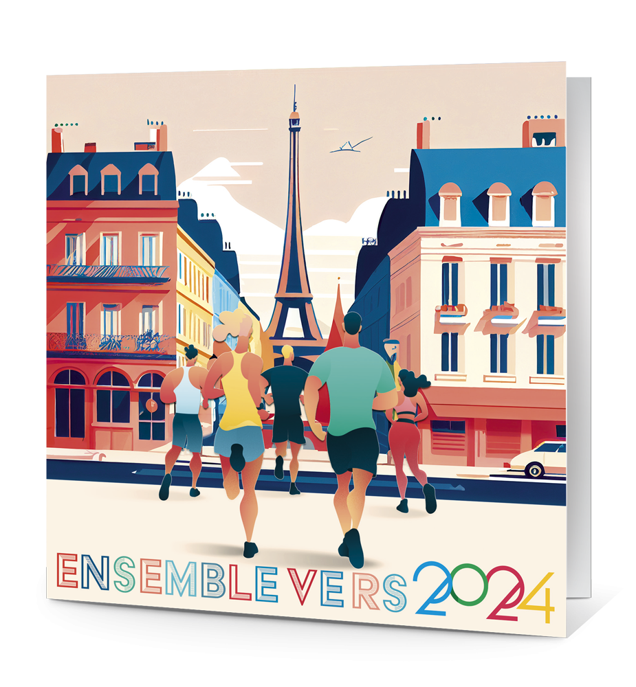 Carte de vœux Tous à Paris 2024!