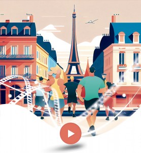 Carte virtuelle entreprise Vœux olympiques 2024, Inspirez la victoire